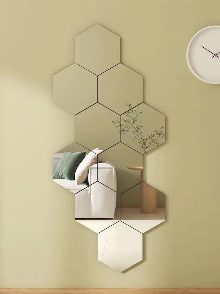 Oglinda decorativa Hexagon Luxe